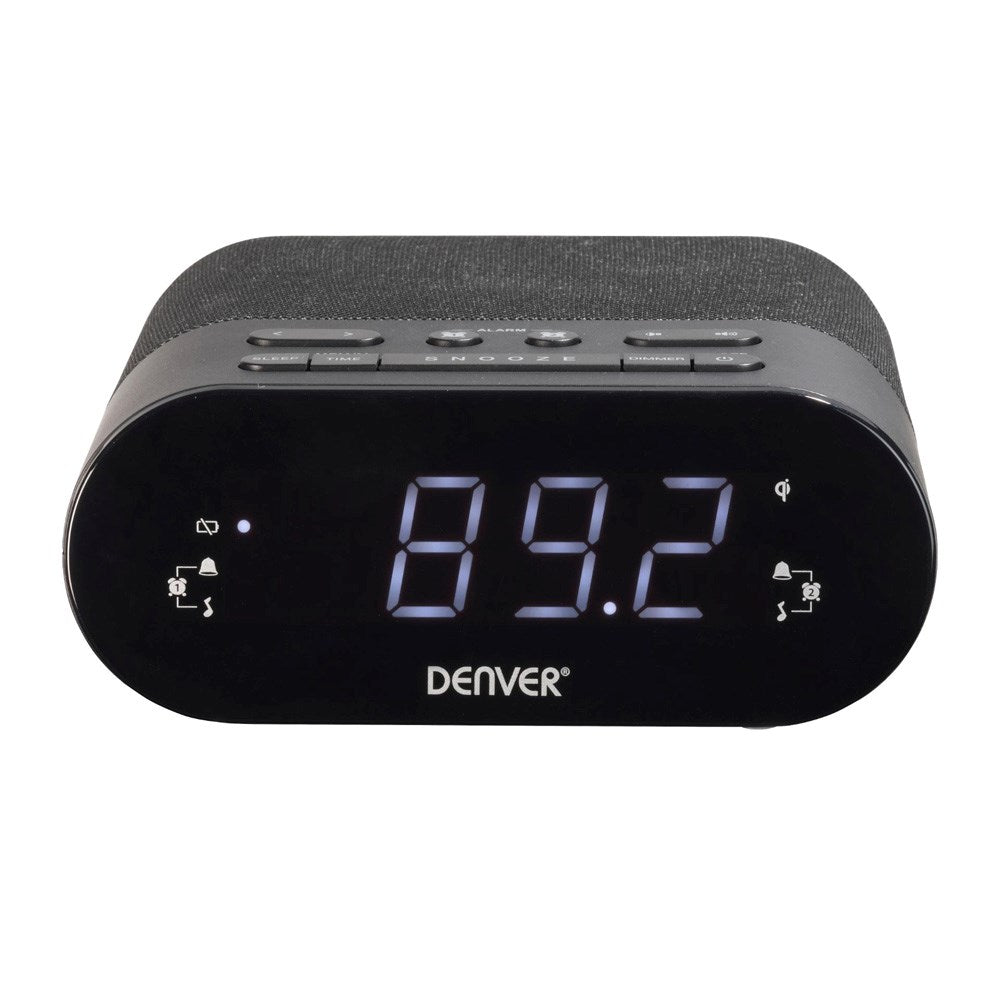 Denver CRQ-107 Radio med Trådløs Lading & Bluetooth - Svart