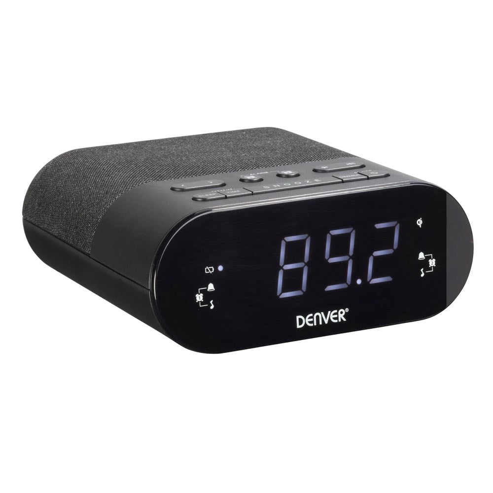 Denver CRQ-107 Radio med Trådløs Lading & Bluetooth - Svart