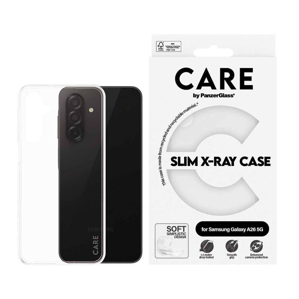 CARE by PanzerGlass Samsung Galaxy A26 (5G) FASHION X-Ray Soft Basic Deksel - Gjennomsiktig