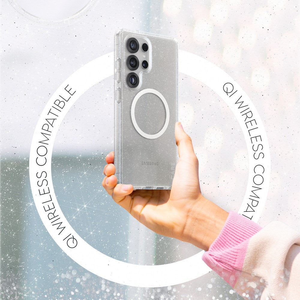 CARE by PanzerGlass Samsung Galaxy S25 Ultra FLAGSHIP Urban Combat Deksel - Qi Kompatibel - Star Lit / Hvit