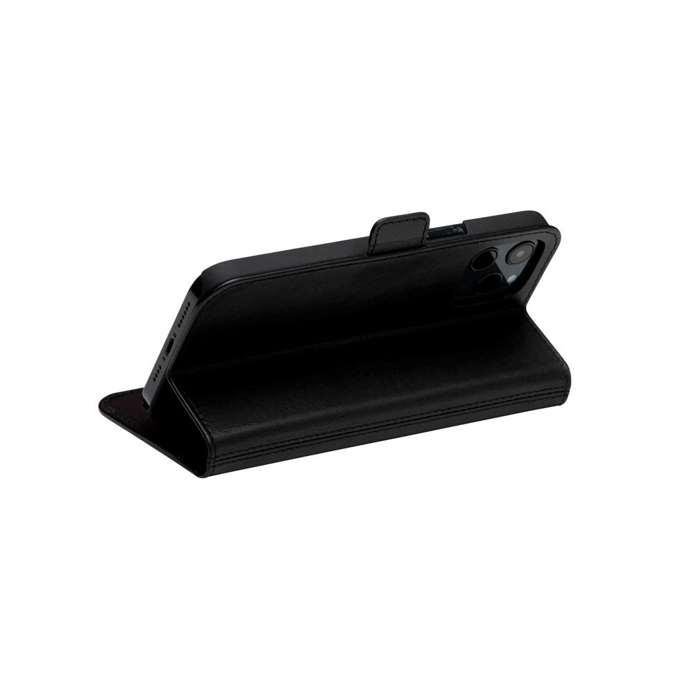 iPhone 12 Pro Max dbramante1928 Copenhagen Slim Ekte Skinn Flip Deksel m. Lommebok - Black