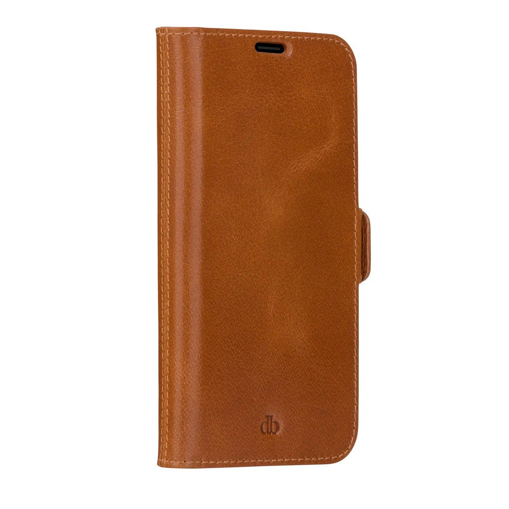 Samsung Galaxy S21 FE dbramante1928 Copenhagen Slim Ekte Skinn Flip Deksel m. Lommebok - Tan