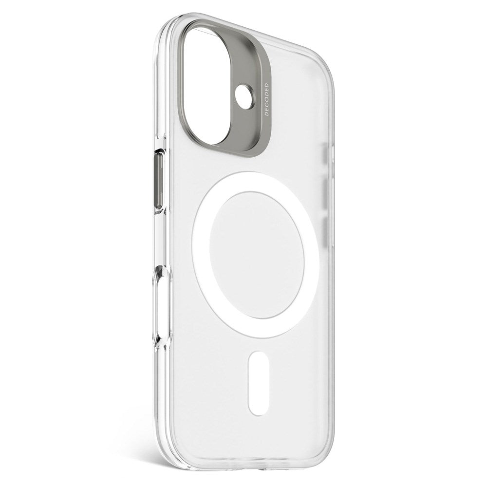 Decoded iPhone 16 Clear Case - 100% Resirkulert Plast - MagSafe-kompatibel - Gjennomsiktig / Matt
