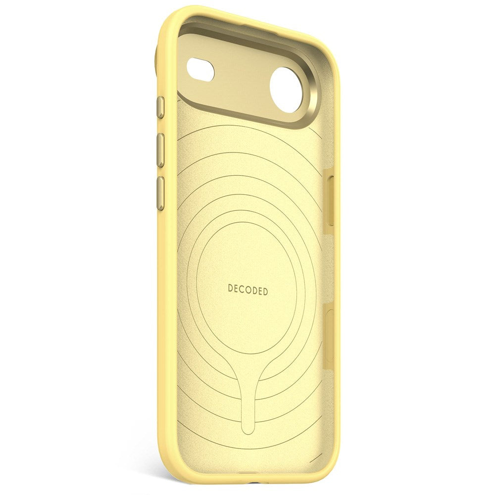 Decoded iPhone Air AntiMicrobial Silikon Deksel - MagSafe Kompatibel - Yuma Yellow