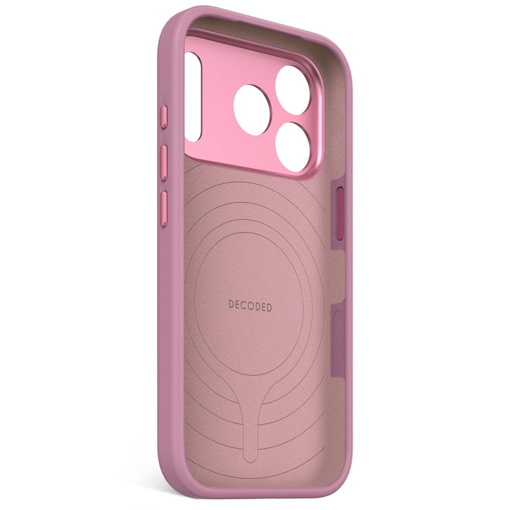 Decoded iPhone 17 Pro AntiMicrobial Silikon Deksel - MagSafe Kompatibel - Rosette