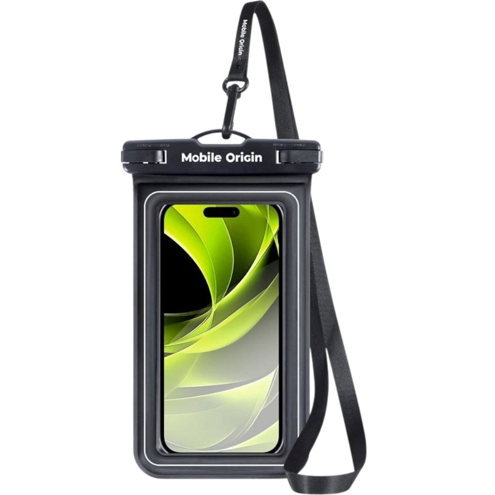 Universal Vanntett Case Etui Mobile Origin - Svart / Gjennomsiktig (Maks. Mobil: 6,5")