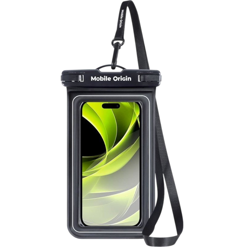 Universal Vanntett Case Etui Mobile Origin - Svart / Gjennomsiktig (Maks. Mobil: 6,8")