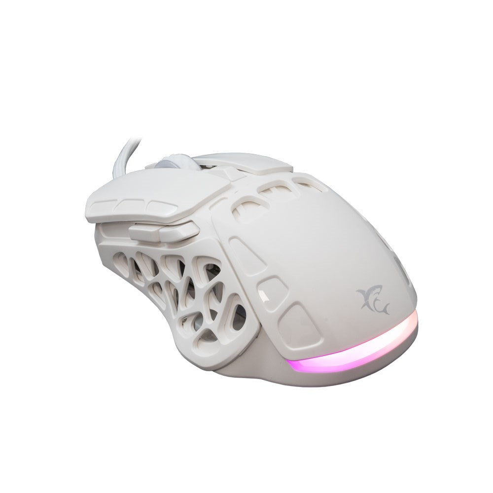 White Shark ECTOR Gaming Mus - 7D / 12400 DPI - Hvit
