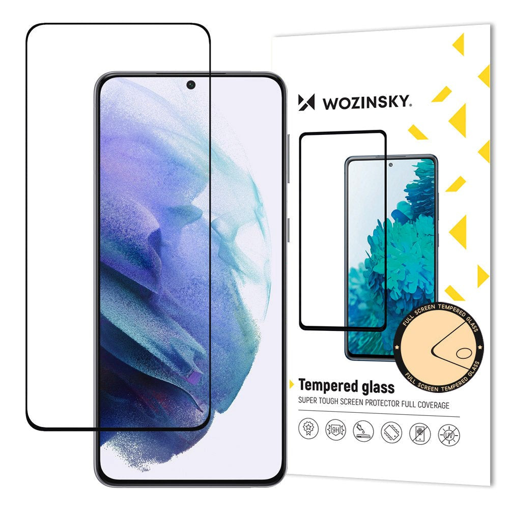 Wozinsky Samsung Galaxy S23+ (Plus) Skjermbeskytter - Dekselvennlig - Gjennomsiktig / Svart Kant