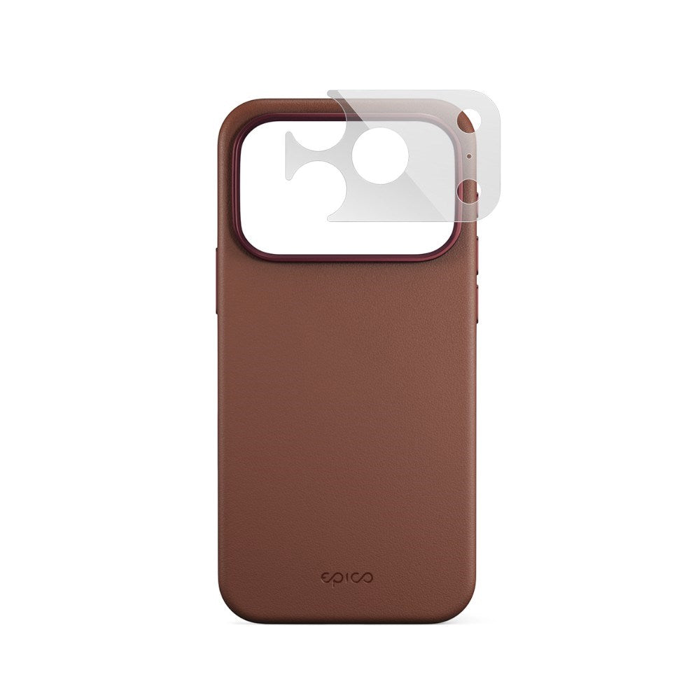 iPhone 18 Pro / 17 Pro Epico Leather Pro Mag+ Deksel m. Kamerabeskyttelse - MagSafe Kompatibel - Brun