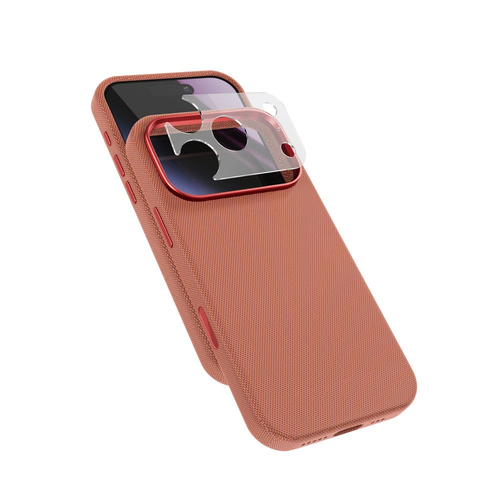 iPhone 18 Pro / 17 Pro Epico SolidWoven Pro Mag+ Deksel m. Kamerabeskyttelse - MagSafe Kompatibel - Sienna
