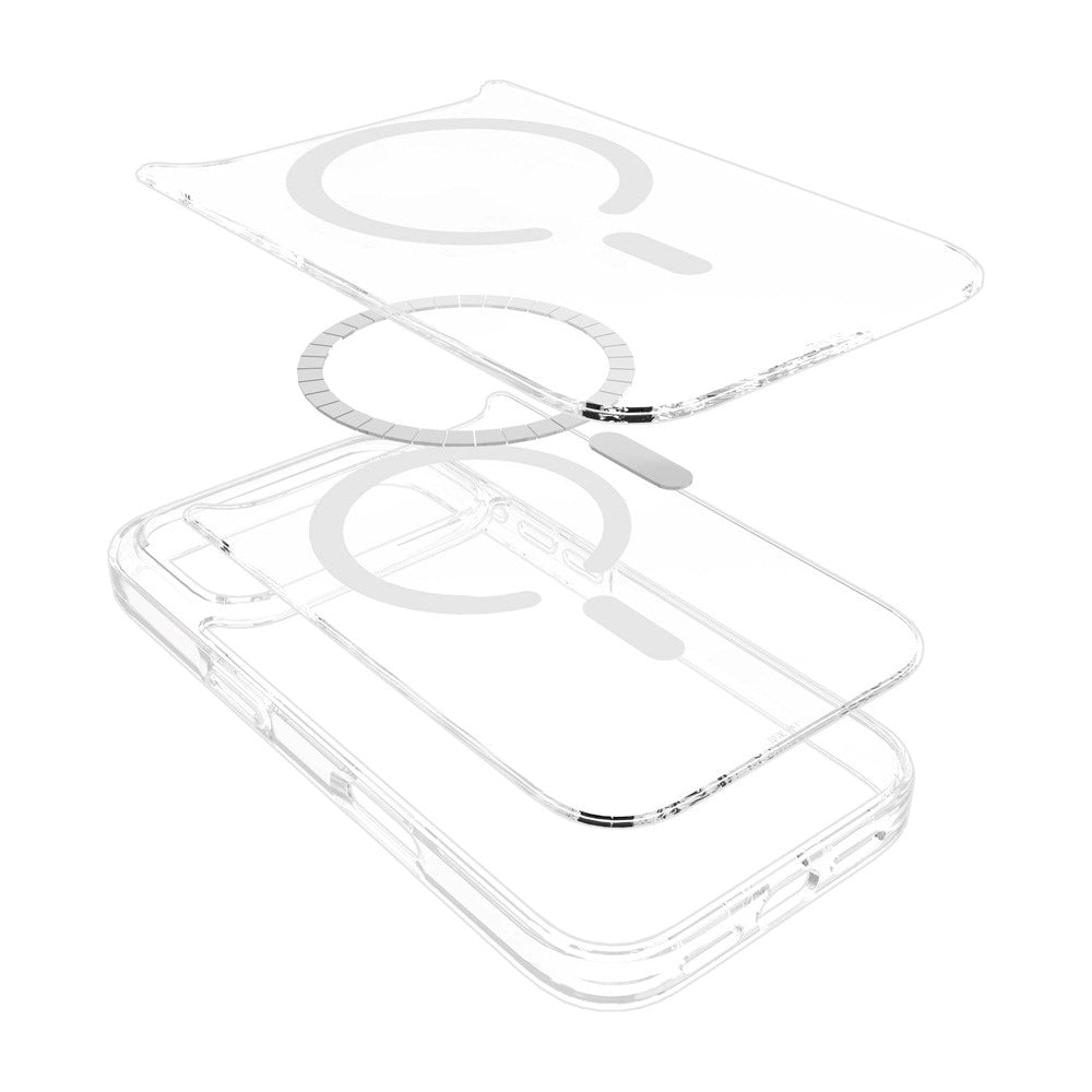 eSTUFF iPhone 17 Pro INFINITE OSLO Hybrid Plast Deksel - MagSafe Kompatibel - Gjennomsiktig