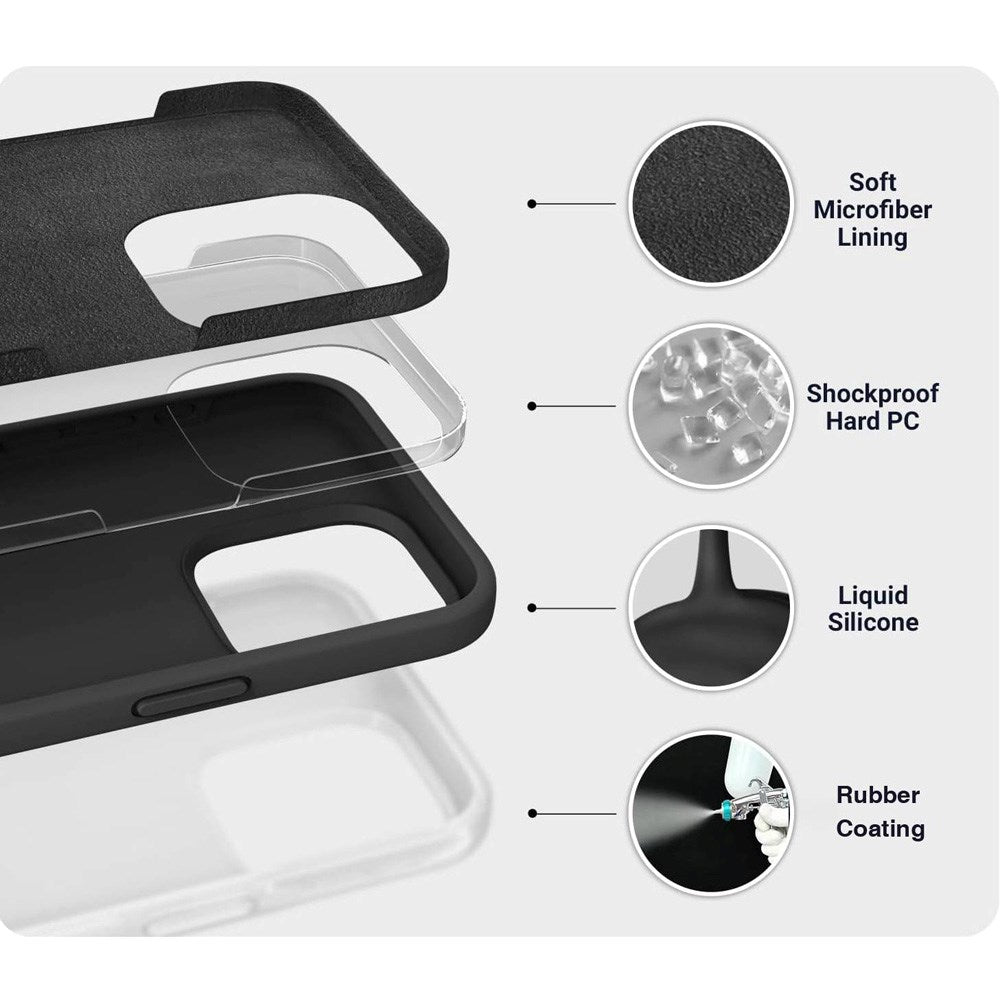 eSTUFF iPhone 17 Pro Max INFINITE ROME Deksel - Resirkulert Materiale - Svart