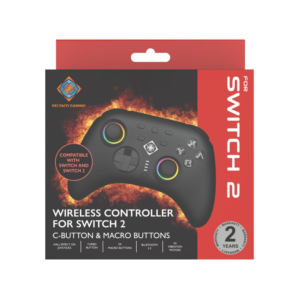 Deltaco Trådløs Gaming Controller til Nintendo Switch 2 - Svart
