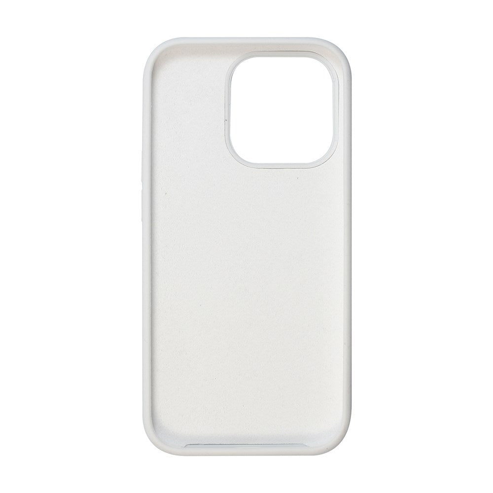 GreenMind iPhone 14 Pro Fôret Silikon Deksel - Hvit