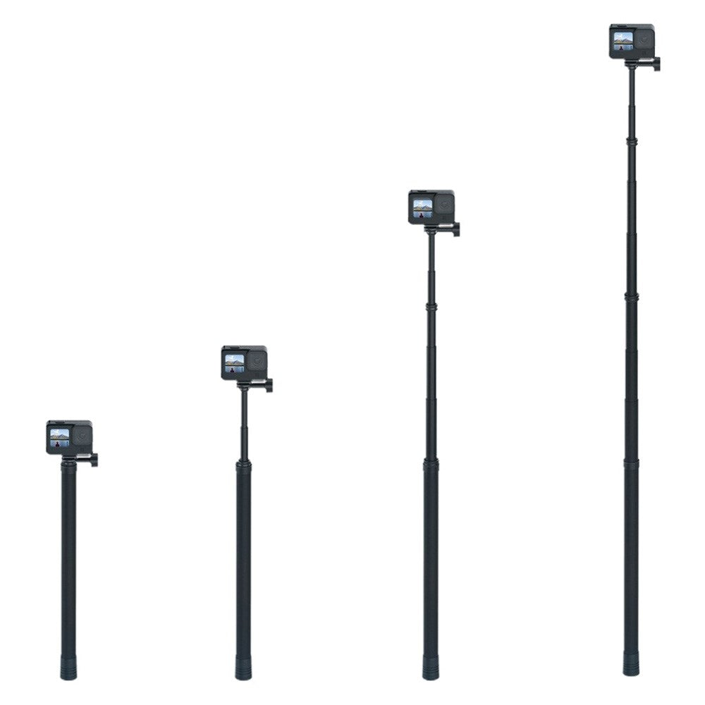 TELESIN Teleskopisk Selfiestang for Actionkamera - 2,7m - Svart