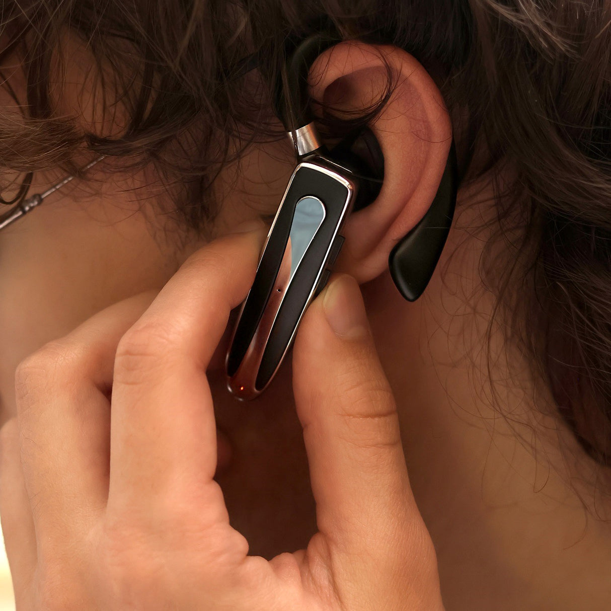 Maxlife MXBH-01 Bluetooth Hodesett med Ladeetui - Svart