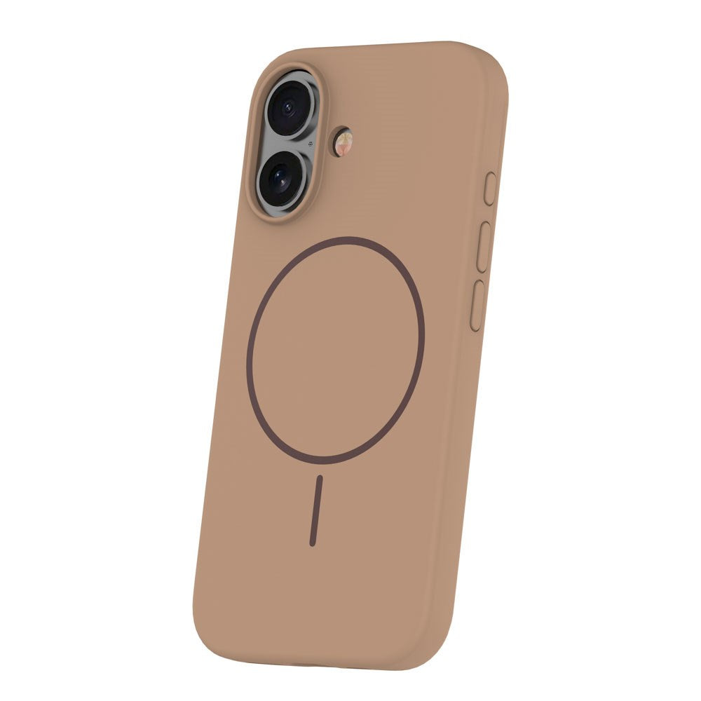 iPhone 16 Silicone Thin Deksel - MagSafe Kompatibel - Brun