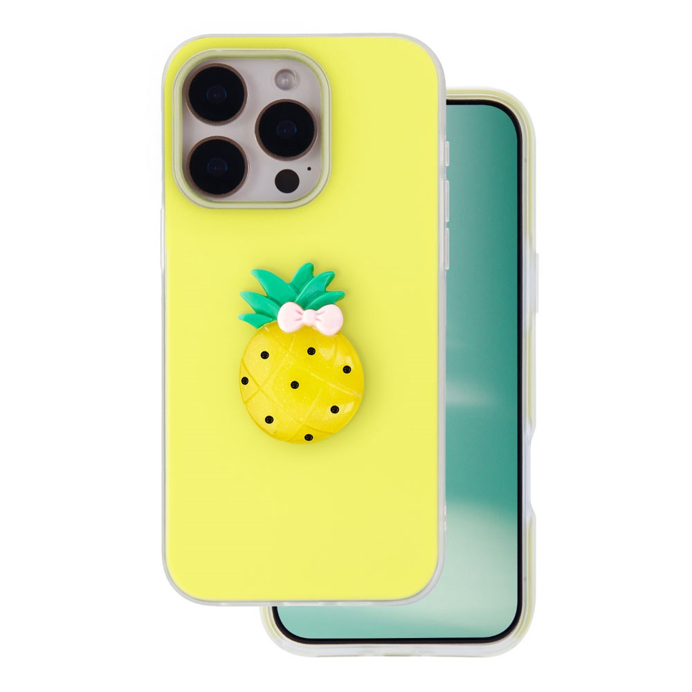 iPhone 15 Pro TFO 3D Frukt Deksel – Ananas