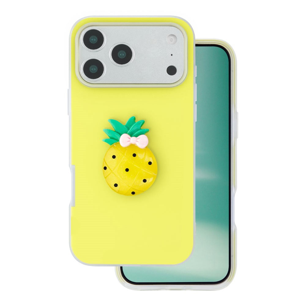 iPhone 17 Pro TFO 3D Frukt Deksel – Ananas
