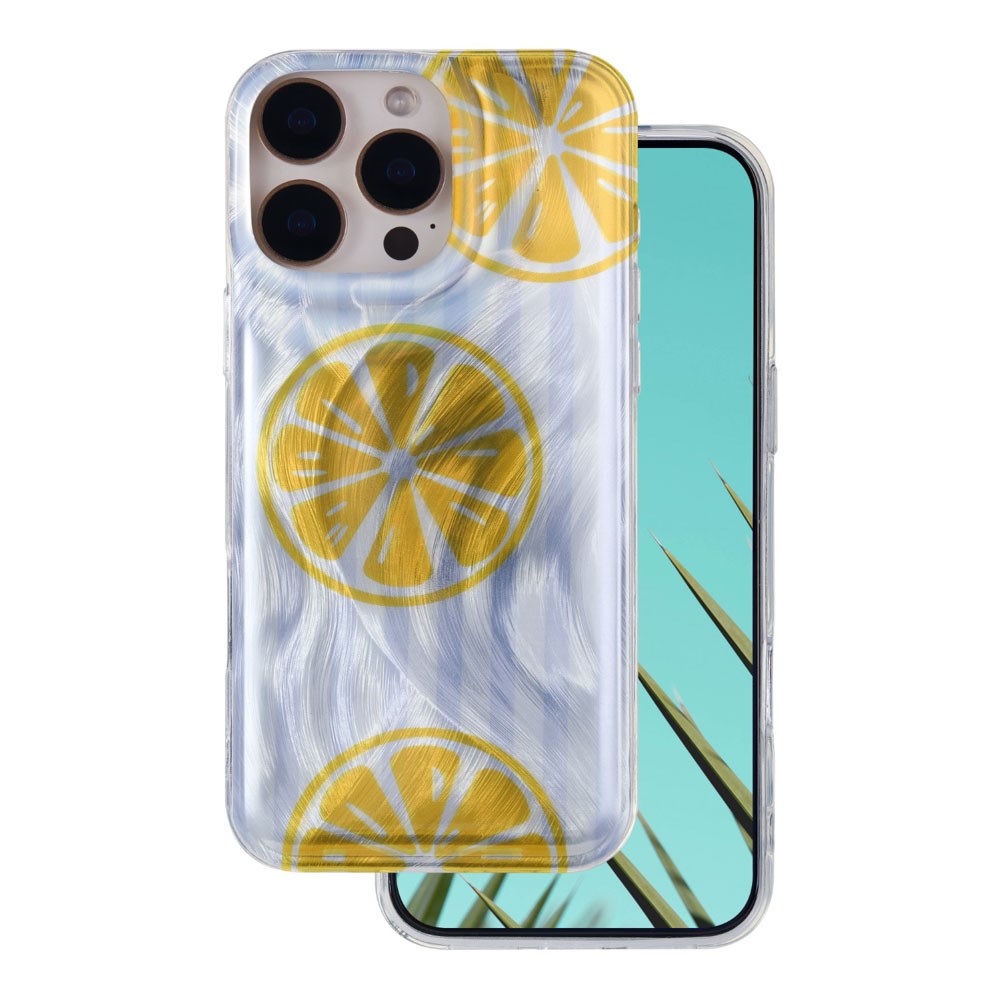 iPhone 15 Pro TFO Ultra Trendy Sommer Deksel - Lemon