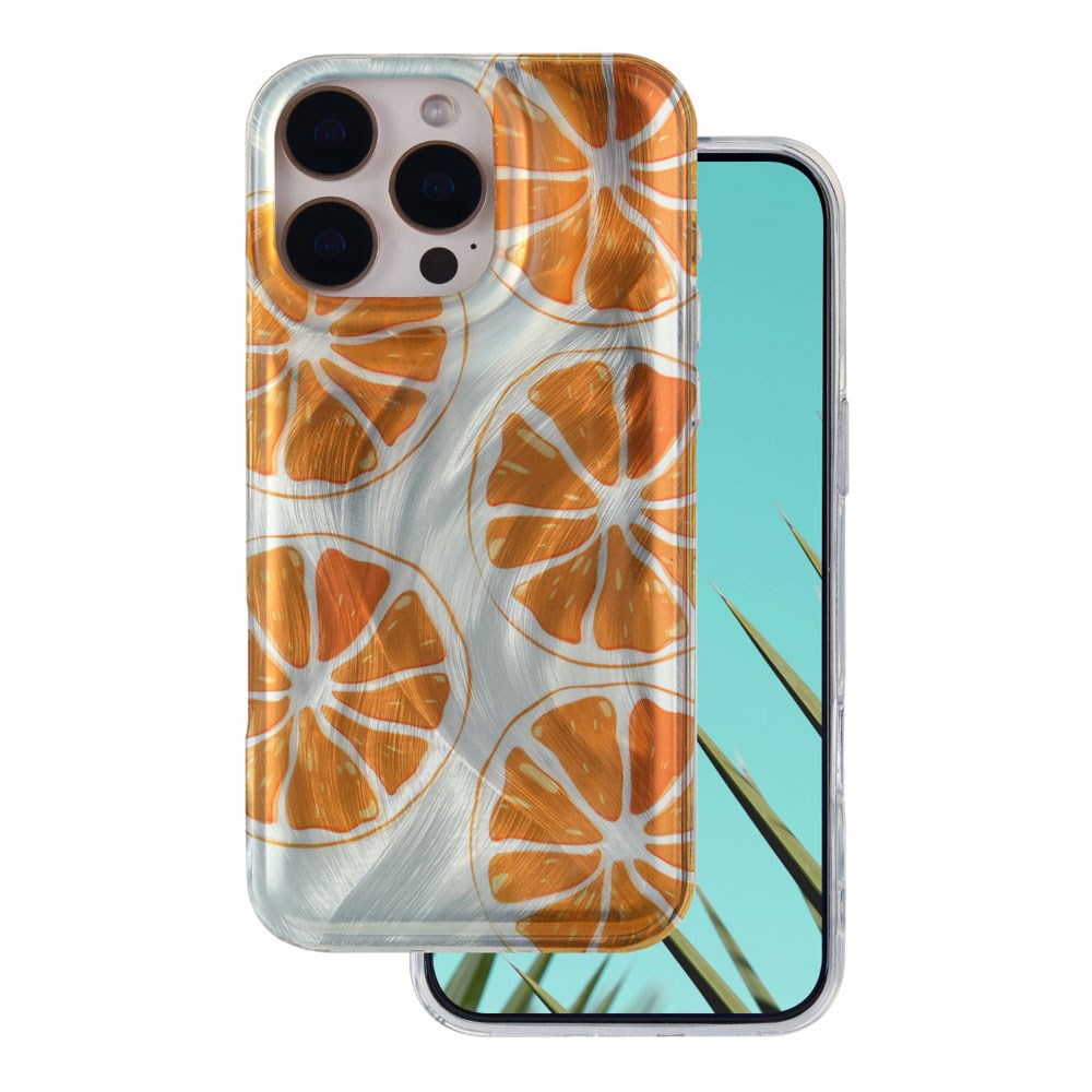 iPhone 15 Pro TFO Ultra Trendy Sommer Deksel - Orange