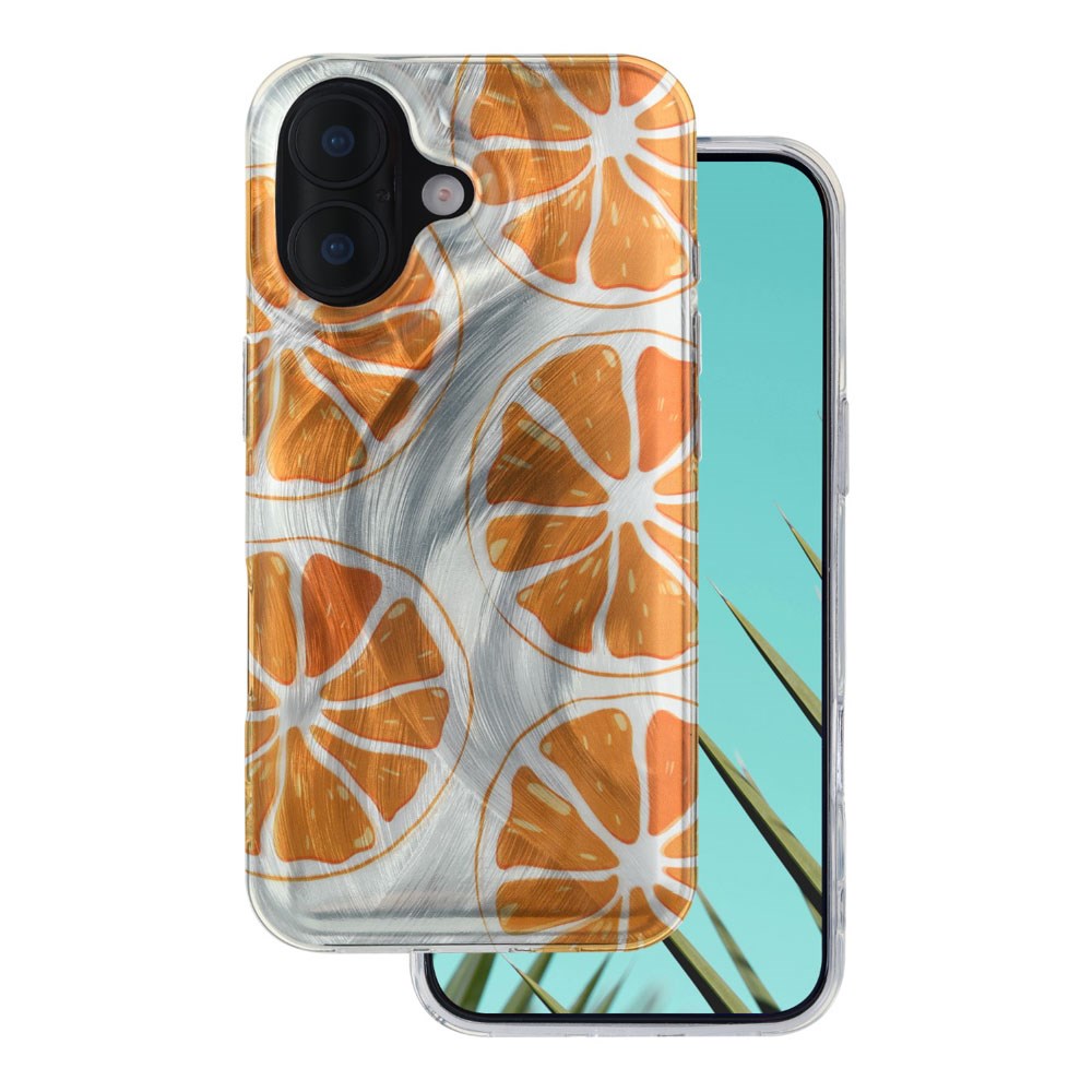 iPhone 16 TFO Ultra Trendy Sommer Deksel - Orange