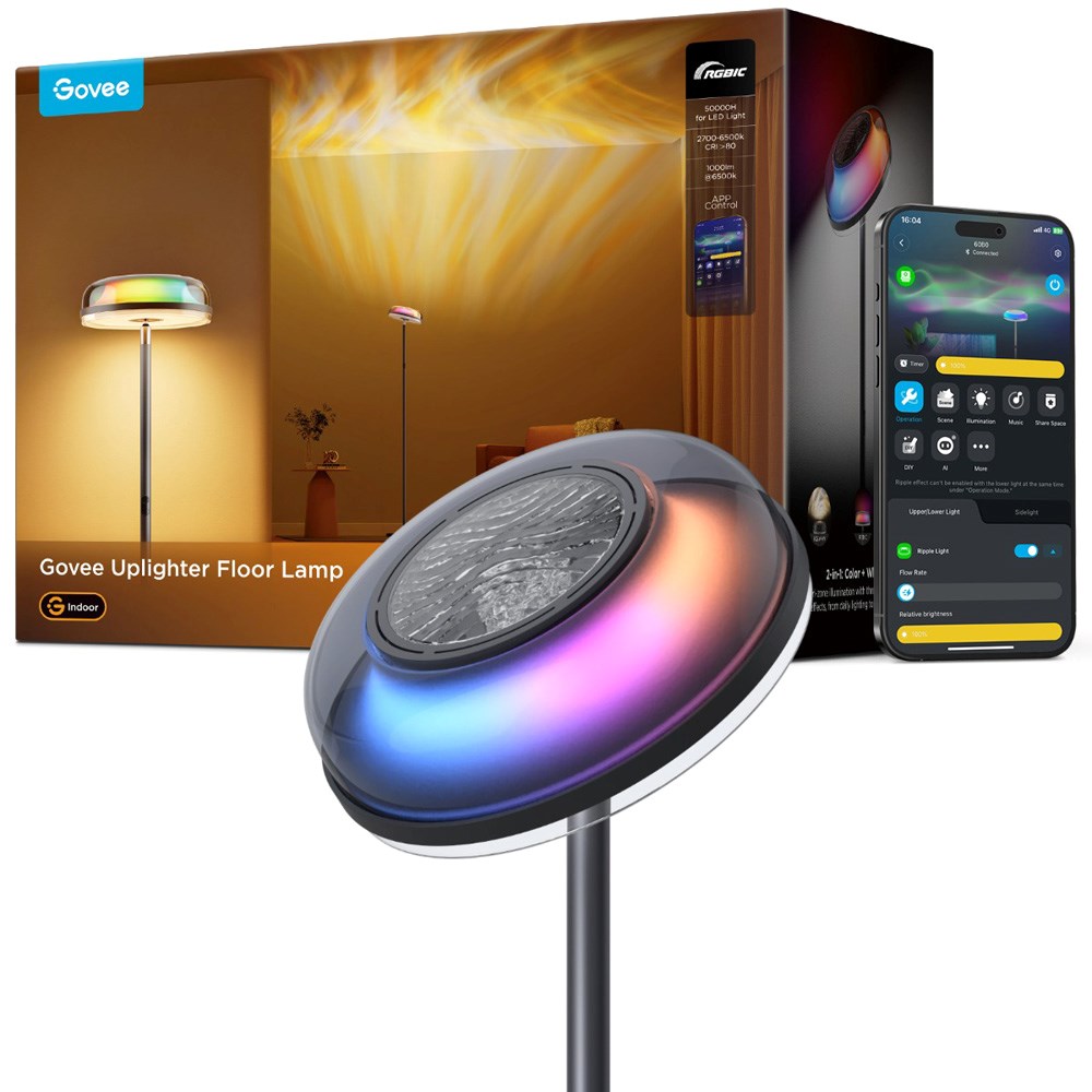 Govee Uplighter Floor Lamp - Svart