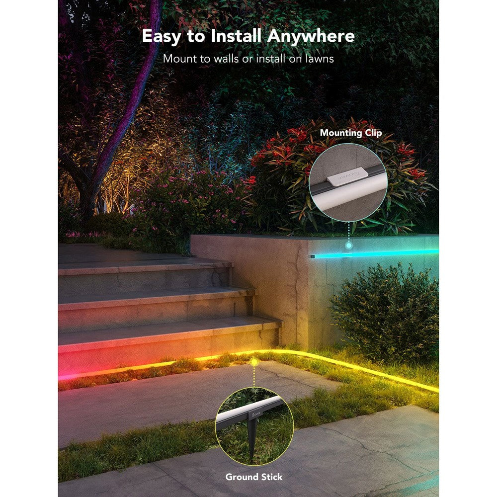Govee Outdoor Neon Rope Light - 10m - Svart