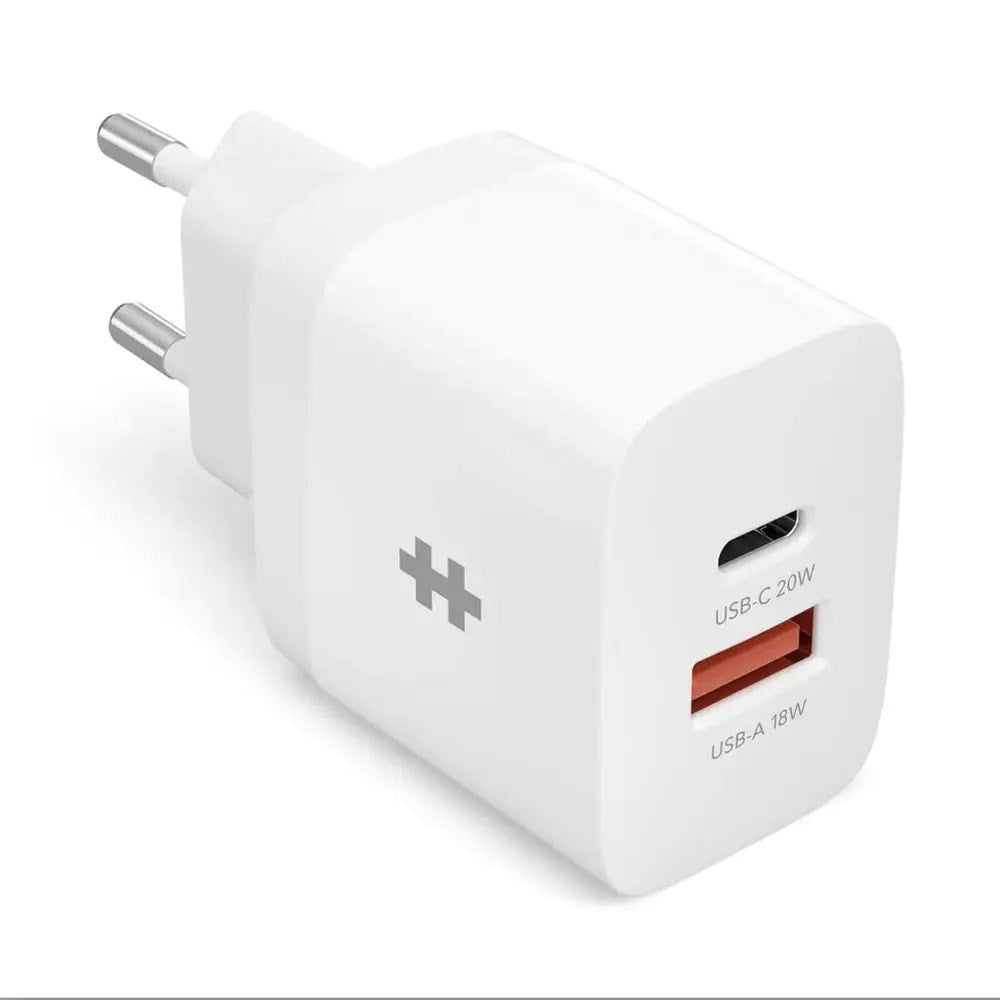Targus HyperJuice 20W Vegglader m. 1x USB-C & 1x USB-A - Hvit