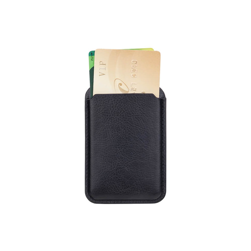 Onsala-kortholder Magnetisk Kunstskinn - MagSafe Kompatibel - Svart