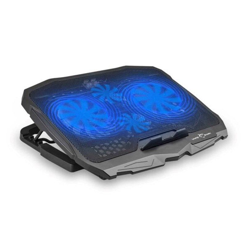White Shark ICE WARRIOR Laptopstativ med Innebygd Kjøler – Svart