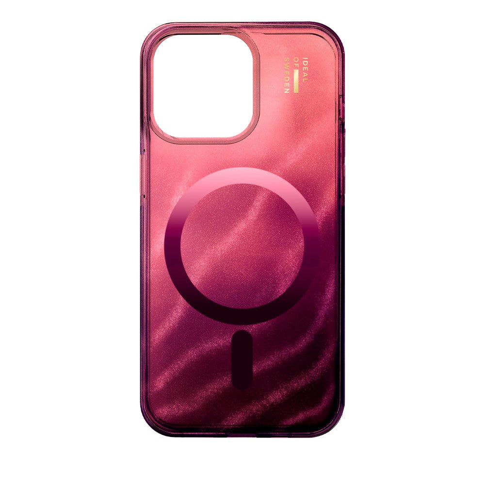 iPhone 14 Pro Max iDeal Of Sweden Clear Deksel - MagSafe Kompatibel - Cherry Lacquer