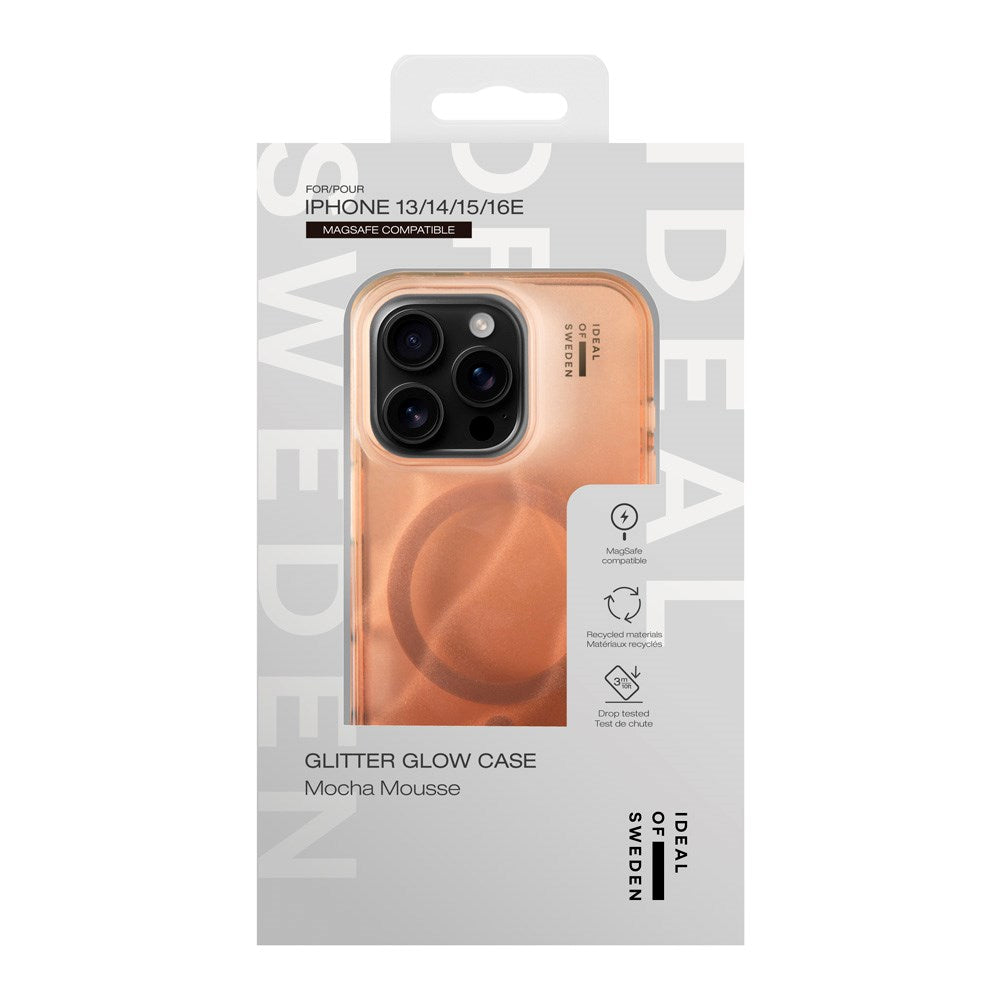 iPhone 17e / 16e / 15 / 14 / 13 iDeal Of Sweden Clear Deksel - MagSafe Kompatibel - Mocha Mousse