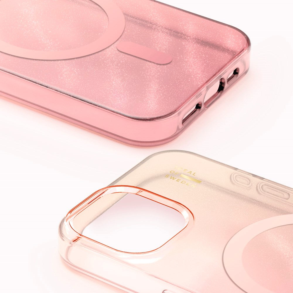 iPhone 17e / 16e / 15 / 14 / 13 iDeal Of Sweden Clear Deksel - MagSafe Kompatibel - Rose Blush
