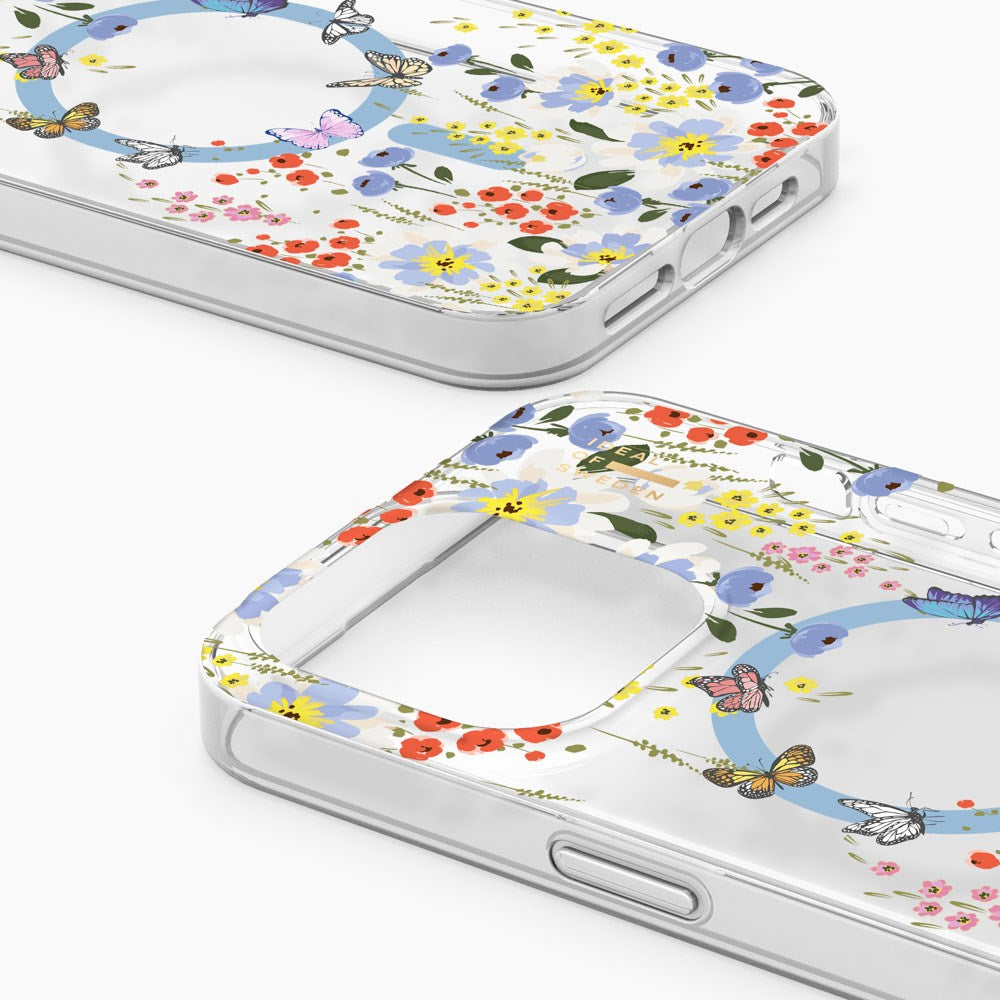 iDeal Of Sweden iPhone 15 Pro Max Clear Case - MagSafe Kompatibel - Artistic Garden