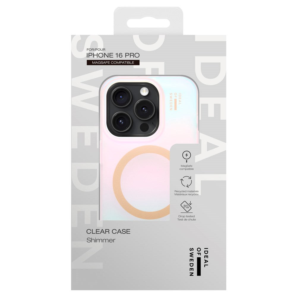 iDeal Of Sweden iPhone 16 Pro Clear Case - MagSafe Kompatibel - Shimmer