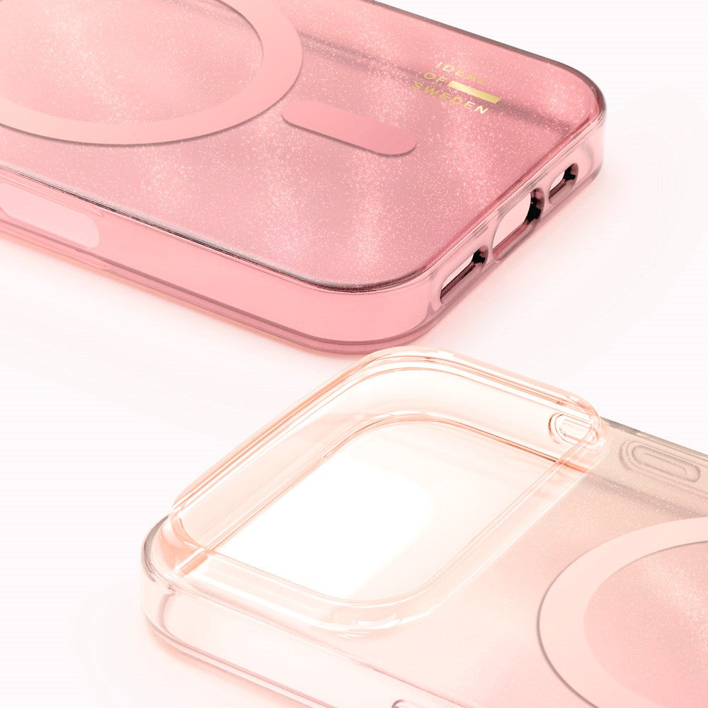 iPhone 17 Pro iDeal Of Sweden Clear Deksel - MagSafe Kompatibel - Rose Blush