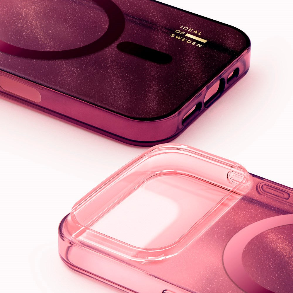 iPhone 17 Pro iDeal Of Sweden Clear Deksel - MagSafe Kompatibel - Cherry Lacquer