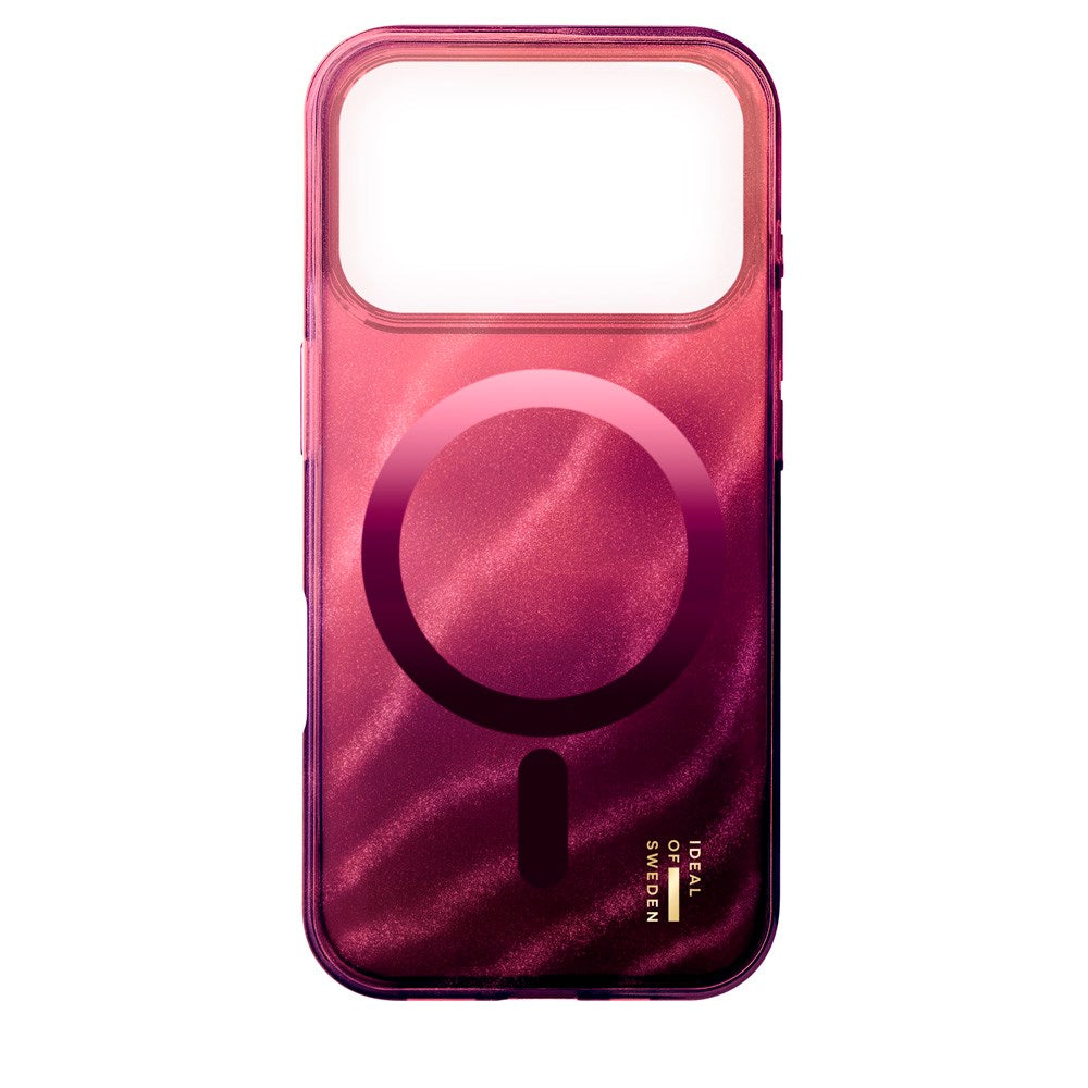 iPhone 17 Pro iDeal Of Sweden Clear Deksel - MagSafe Kompatibel - Cherry Lacquer