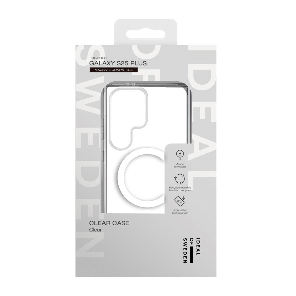 Samsung Galaxy S25 Ultra iDeal Of Sweden Clear Deksel - Trådløs Lading - Clear