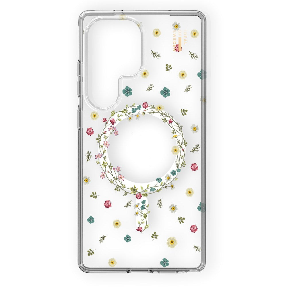 Samsung Galaxy S25 Ultra iDeal Of Sweden Clear Deksel - Trådløs Lading - Petite Floral