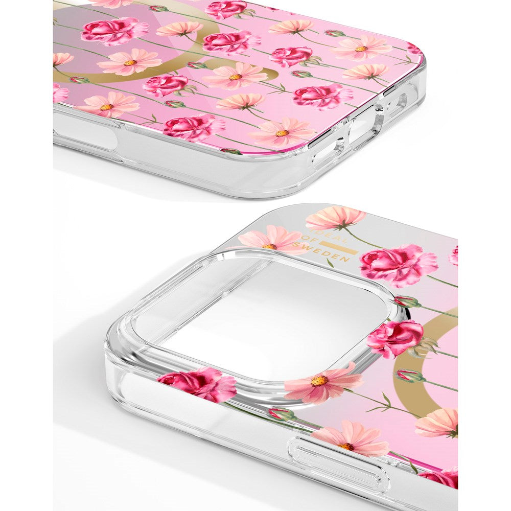 iPhone 16 Pro Max iDeal Of Sweden Mirror Deksel - MagSafe Kompatibel - Rose Blush Floral