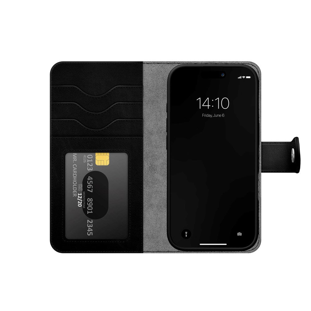 iDeal Of Sweden iPhone 17 Magnet Wallet+ Deksel - MagSafe Kompatibel - Black