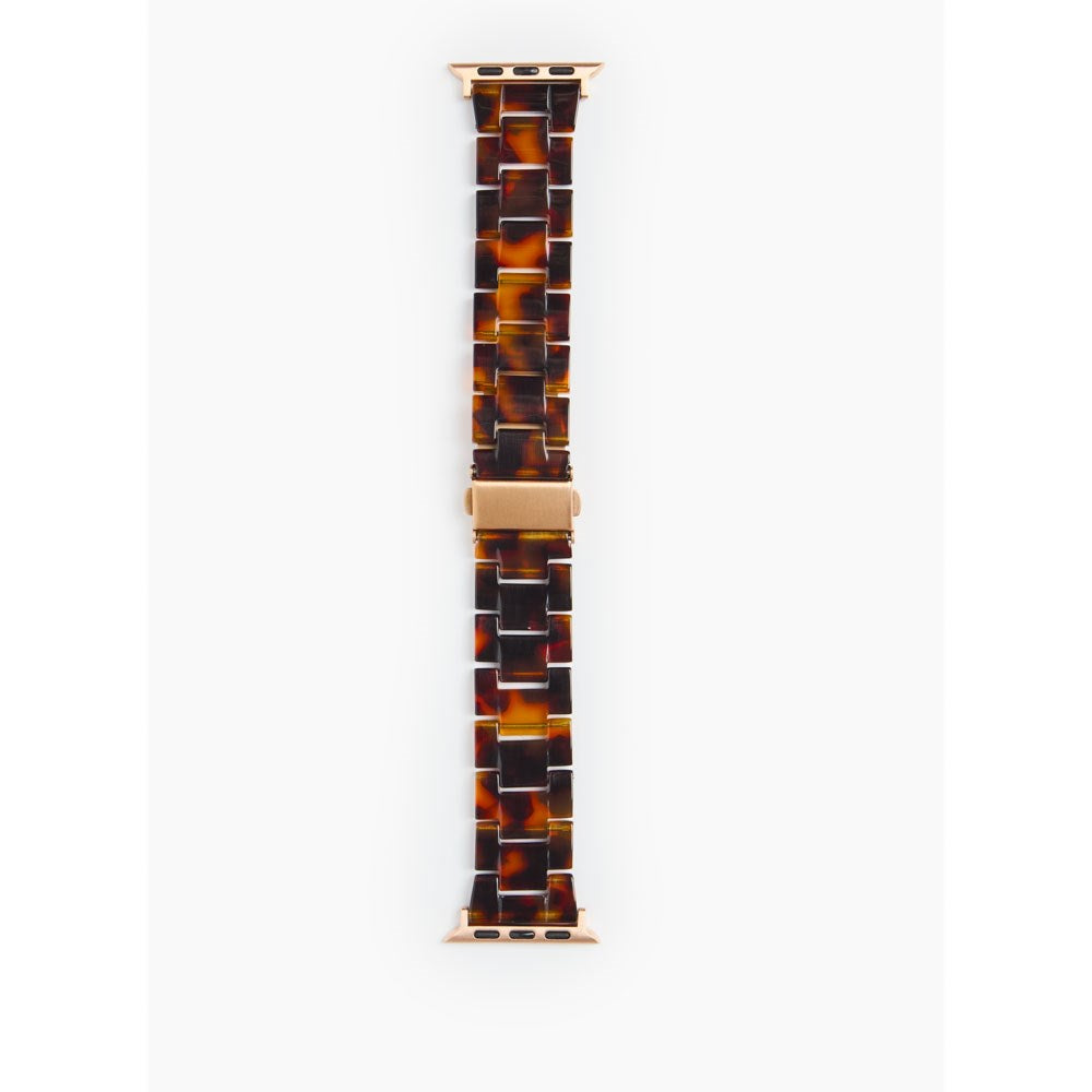 Apple Watch (38/40/SE/41/42mm) iDeal of Sweden Resin Klokkerem - Tortoise