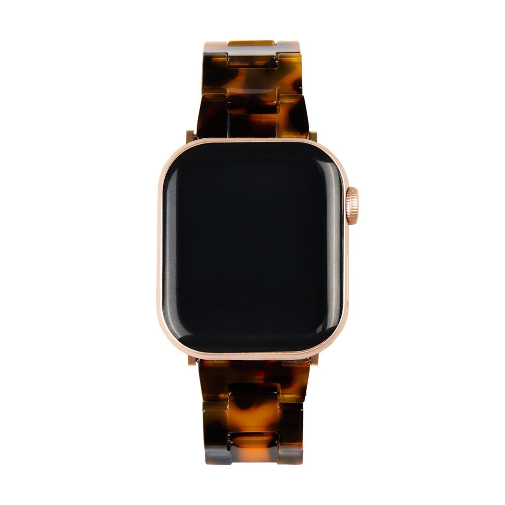 Apple Watch (42/44/SE/45/46/49mm) iDeal of Sweden Resin Klokkerem - Tortoise