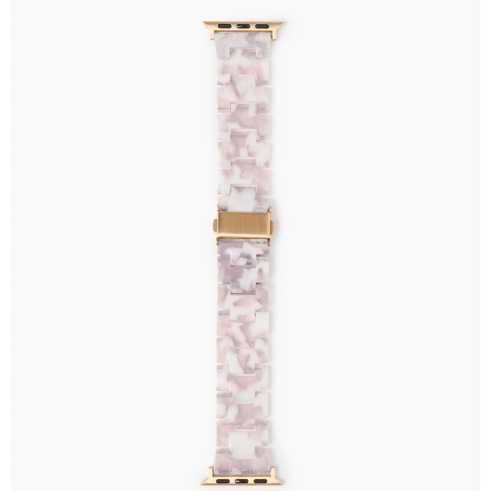 Apple Watch (42/44/SE/45/46/49mm) iDeal of Sweden Resin Klokkerem - Pink Pearl