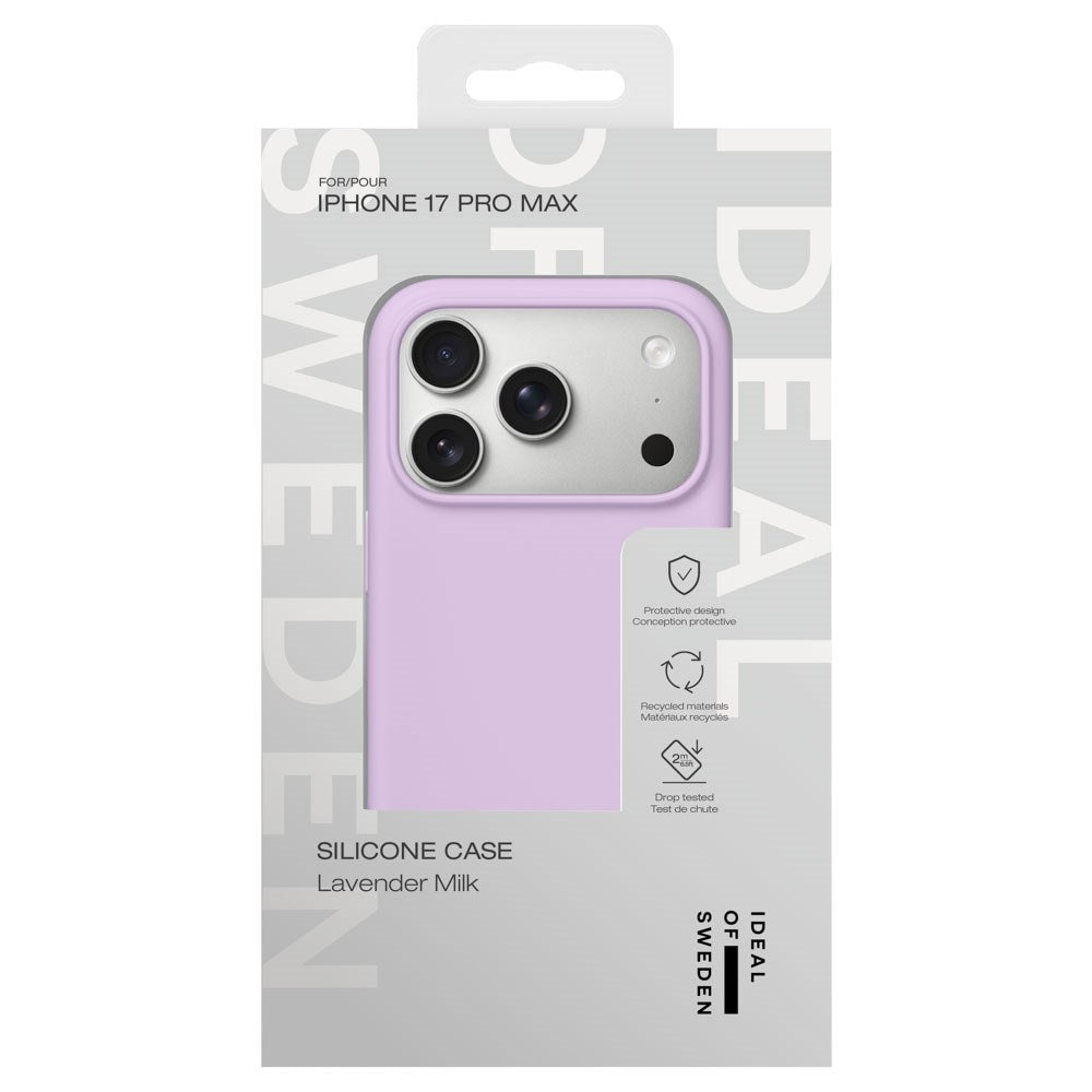 iPhone 17 Pro Max iDeal Of Sweden Silicone Deksel - Lavender Milk
