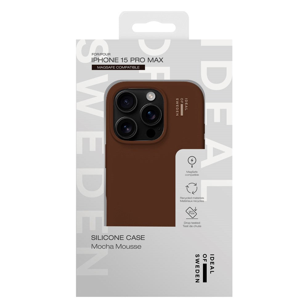 iDeal Of Sweden iPhone 15 Pro Max Silicone Deksel - MagSafe Kompatibel - Mocha Mousse