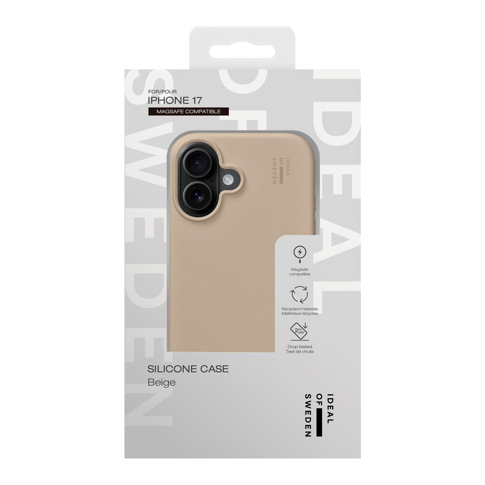 iDeal Of Sweden iPhone 17 Silicone Deksel - MagSafe Kompatibel - Beige